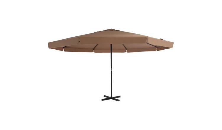 Walplus Garden Parasol - Taupe - 500 x 300 cm