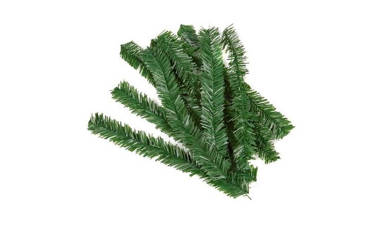 Premier Christmas Pack of 10 Garland Ties - Green