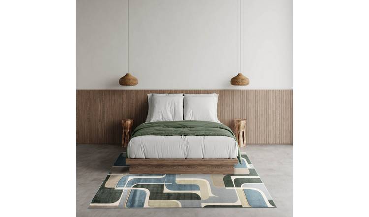 Mega Flooring Grey Modern Abstract Rug - 160 x 230cm