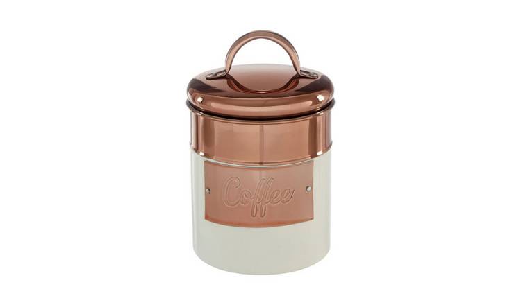 Orsina Prescott Copper Coffee Canister – Cream