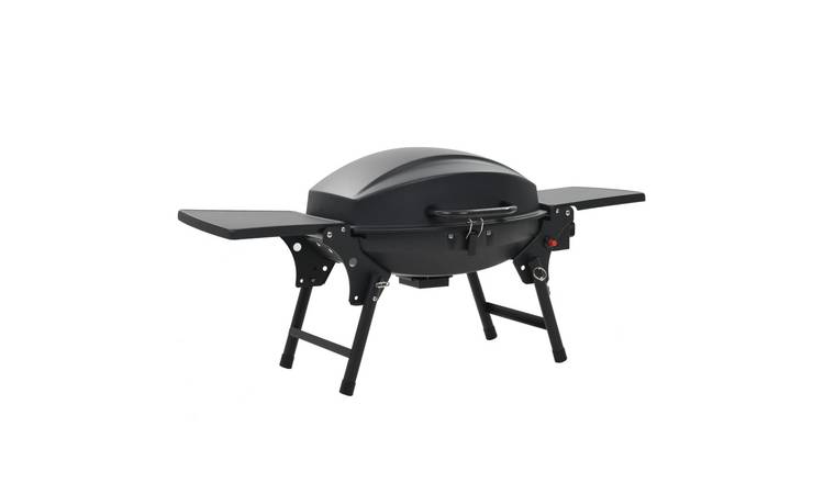 Walplus Portable Gas BBQ Grill with Cooking Zone - Black - 103 x 47 x 47 cm