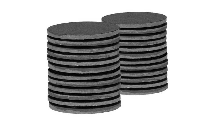 Argon Tableware Linea Round Slate Coasters - Pack of 24