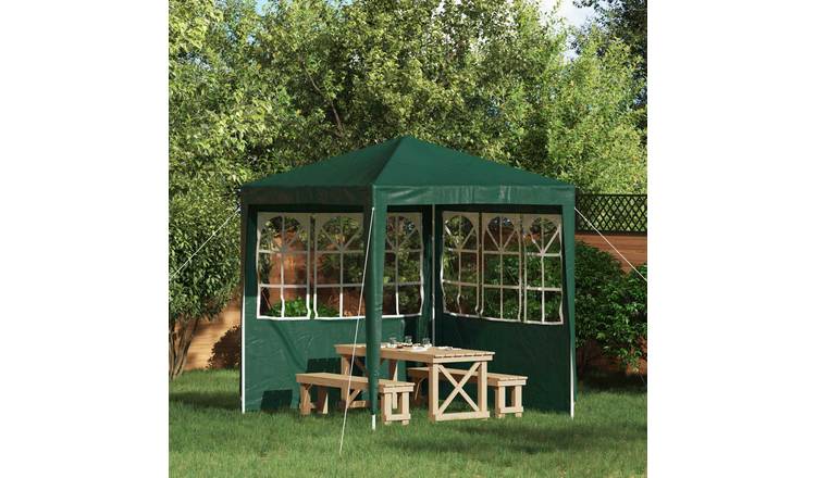 Walplus 200 x 195 cm PE Steel Frame Party Tent Sidewalls 2pcs - Green