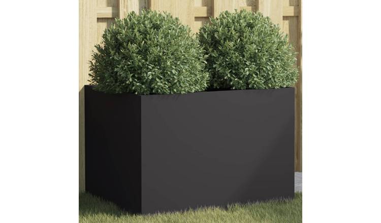 Walplus Steel Garden Planter - Black - 62 x 47 x 46 cm