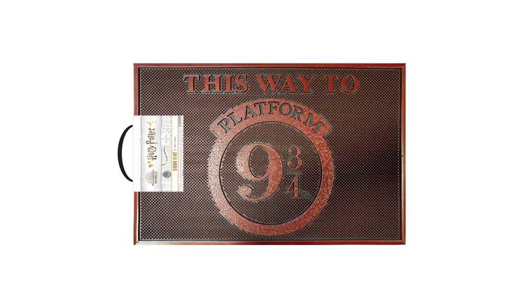 Harry Potter This Way To Platform 9 3 & 4 Rubber Door Mat - Brown
