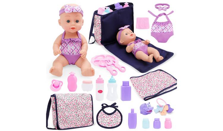 deAO Doll And Pram Playset - Purple