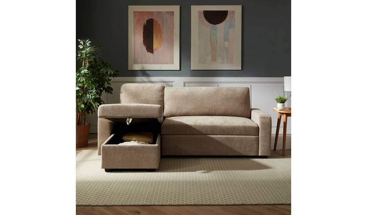 Artemis Home Coeburn Reversible Corner Sofabed with Storage - Light Brown
