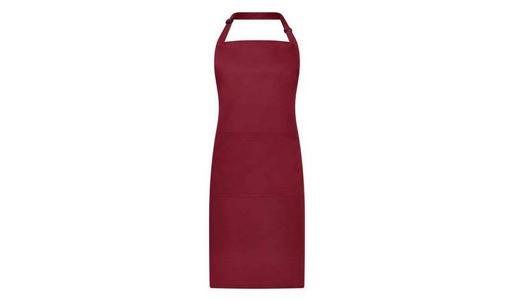Brand Lab Bibbed Full Apron - Burgundy