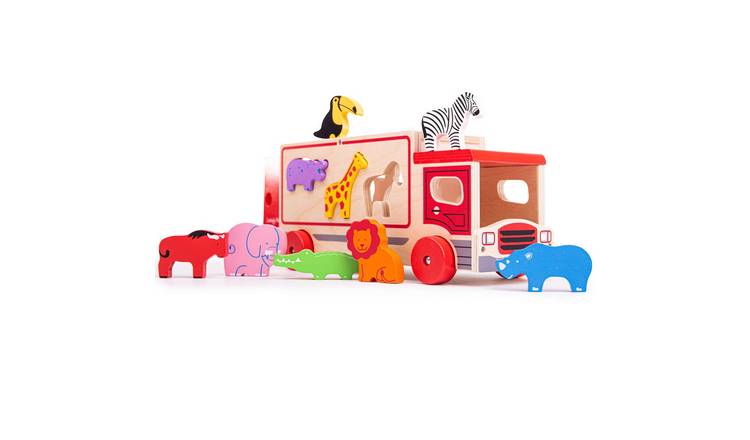 Bigjigs Toys Safari Sorting Lorry - 18 Months +