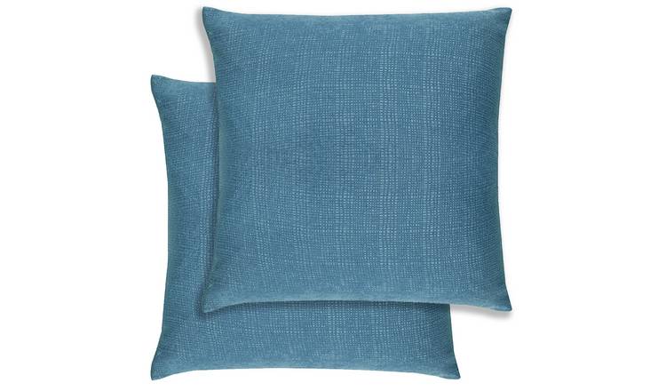 Enhanced Living Matrix Textured Cushion Covers - 43 x 43cm - Teal