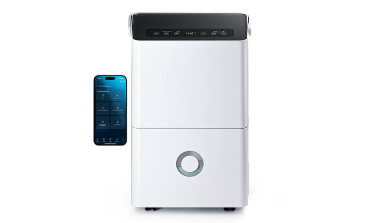 Pro Breeze 30L High Capacity Dehumidifier With Smart App Control - White