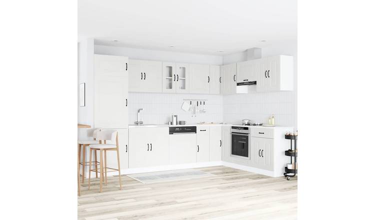 Walplus 2 Door Rectangular Storage Cabinet - White - 80 x 46 x 81.5 cm