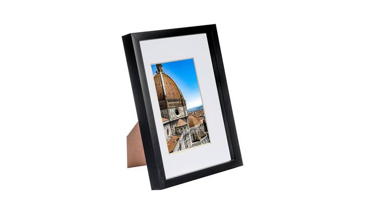 Nicola Spring 3D Box Photo Frame - 8x12" with Mount - Black & White