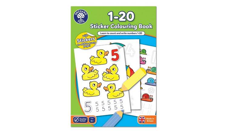 Orchard Toys 1-20 Colouring Book