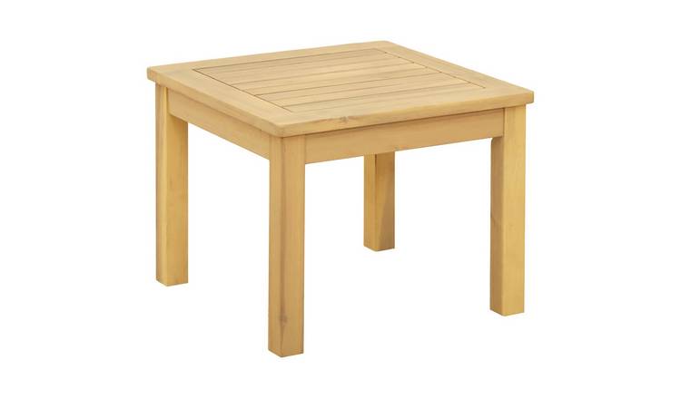 Walplus Square Solid Wood Coffee Table - Light Wood - 45 x 45 x 36 cm