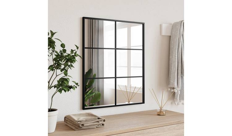 Walplus Iron Wall Mirror - Black - 50 x 60 cm