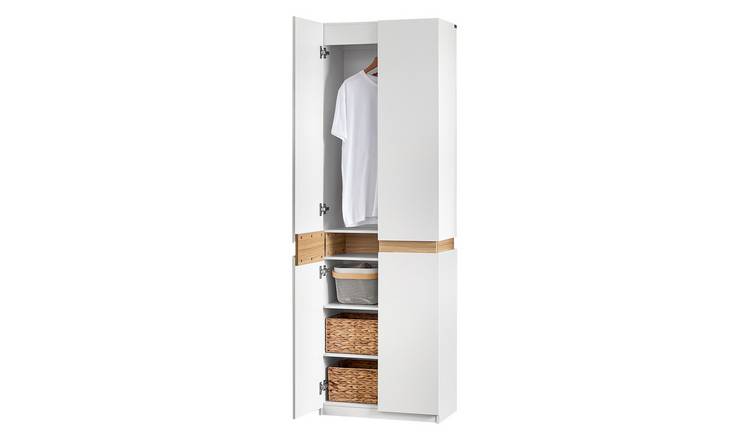 SoBuy 3 Adjustable Shelf Hanging Rail Wardrobe Clothing Storage