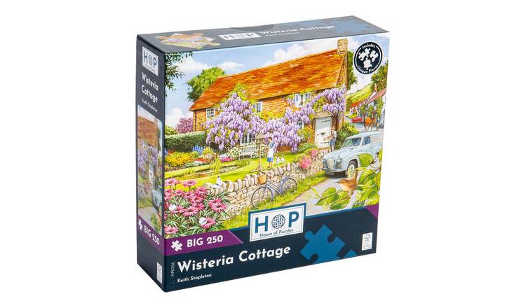 The House of Puzzles Wisteria Cottage BIG 250 Piece Jigsaw Puzzle