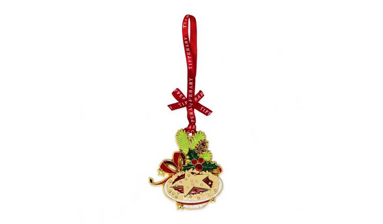 Tipperary Metal Sparkle Mince Pie Hanging Decoration