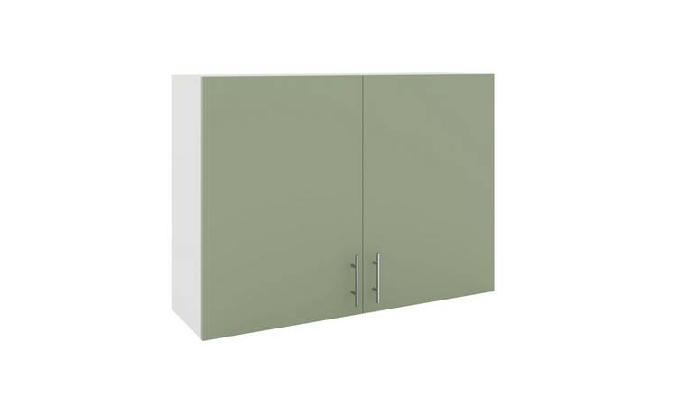 JD Greta 1000mm Wall Cabinet with 2 Doors - Sage Green Matt