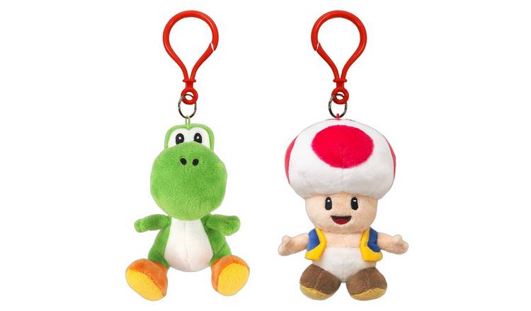 San-Ei Nintendo Super Yoshi and Toad Keychain Bundle