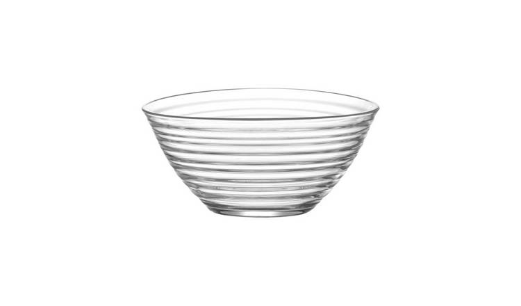 LAV Derin Glass Serving Bowl - Clear