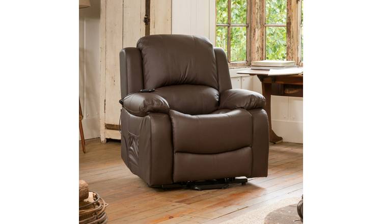 Artemis Home Glendale Electric Riser Recliner with Massage and Heat - Brown