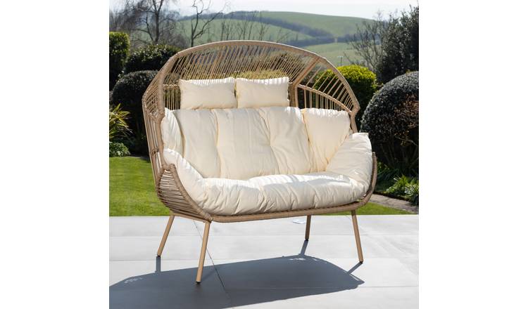 Artemis Home Cocona 2 Seat Standing Egg Chair - Cream