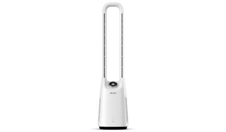Air Pro 42in Bladeless Tower Fan SmartVoice with Remote & 12H Timer - Black