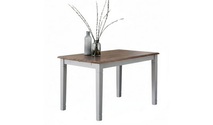 Noa & Nani Canterbury 4 to 6 Seater Dining Table - Grey & Dark Pine