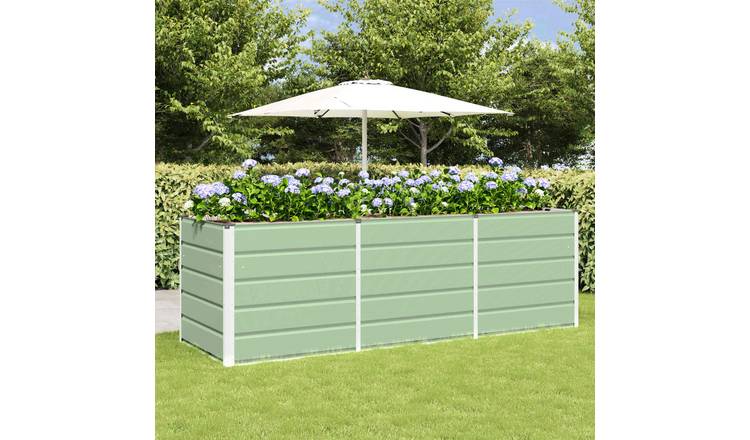 Walplus Steel Garden Planter - Green - 240 x 80 x 75 cm