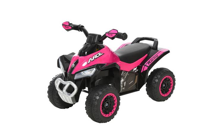 HOMCOM Music Lights Toddler Kids Sliding Car - Pink