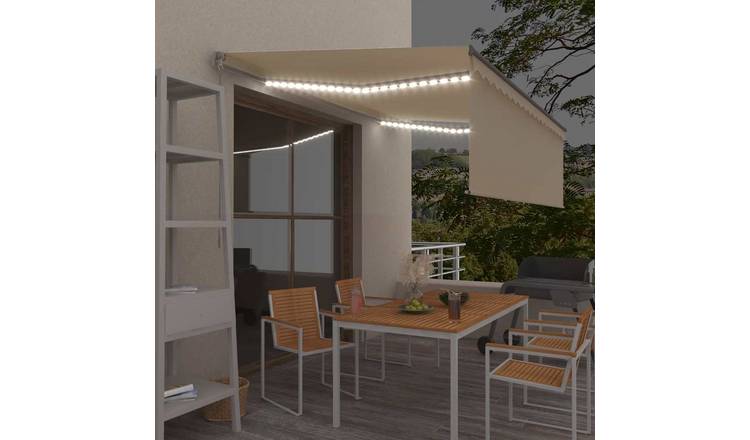 Walplus Electric Polyester Retractable - Cream - 400 x 300 cm - 4 x 1.2 cm