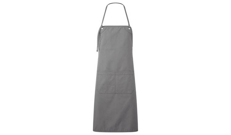 Premier Unisex Adult Artisan's Choice Canvas Double Pocket Apron - Dark Grey
