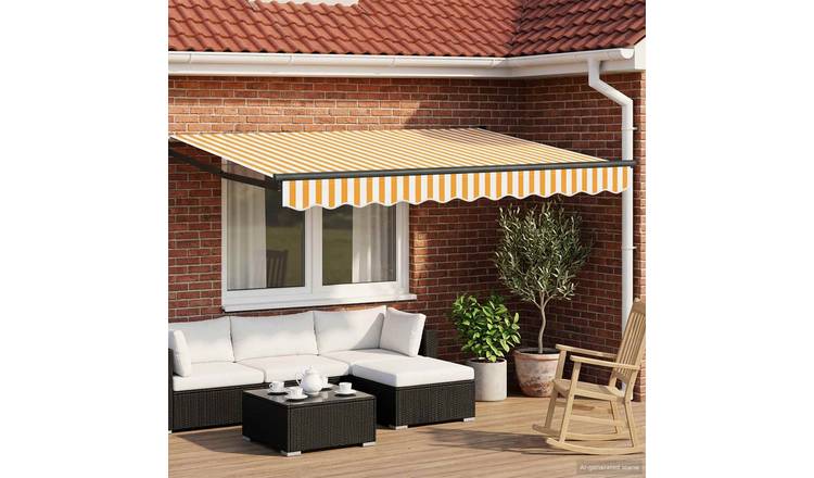 Walplus Electric Aluminium - Orange - 350 x 250 cm - Anthracite Frame - Anthraci
