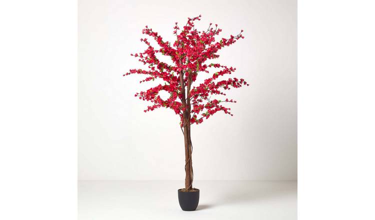 Homescapes Handcrafted Silk Blossom Tree - Pink