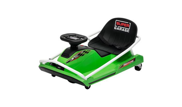 AIYAPLAY 24V 300W 6 to 10 Years Drift Mode Electric Go Kart – Green