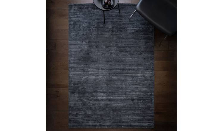 Mega Flooring Blue Modern Plain Rug - 120 x 170cm