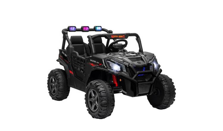 AIYAPLAY 24V 2 Seater Remote Control Electric Kids Ride On Car – Black