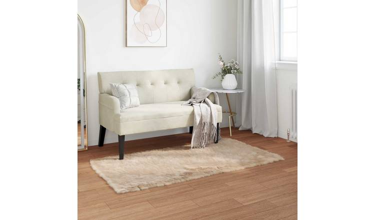 Walplus Tafalla Polyester Faux Sheepskin Rug - Beige - 80 x 150 cm