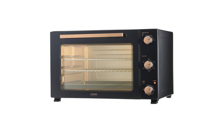 Cooks Professional 60L X-Large Mini Oven Countertop Cooker - Black & Copper