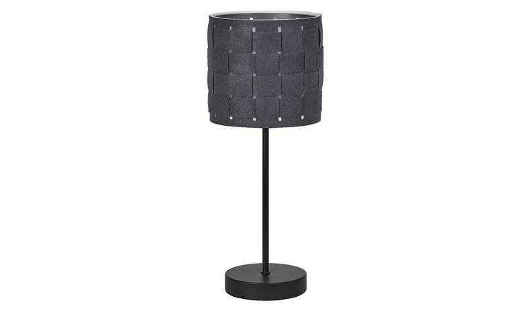 Osram Decor Felt Weaving E14 Unique Bedside Desk Table Lamp - Dark Grey