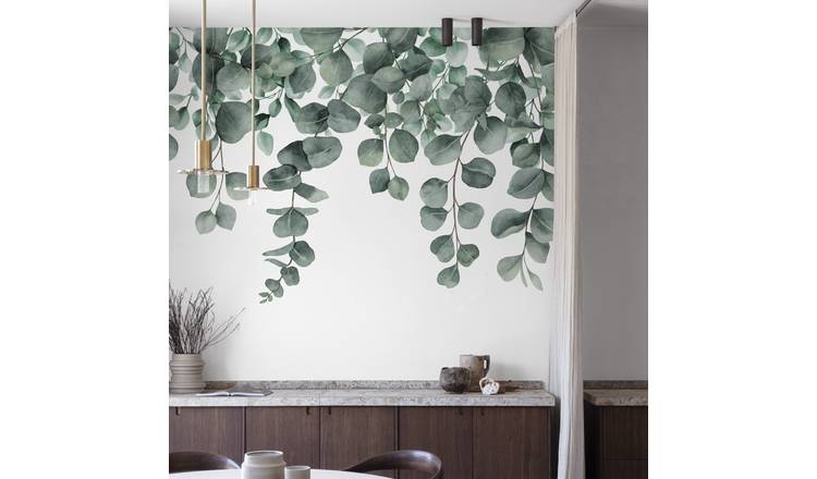 Grandeco Mirte Leaf 7 Lane Textured Repeatable Wallpaper Mural - 3.71 x 2.8m
