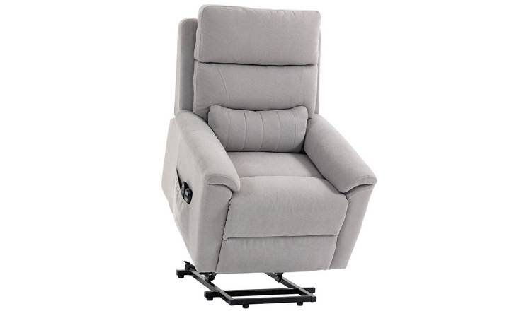 HOMCOM Terry Cloth Power Lift Recliner Chair with Massage and Heat - Brown
