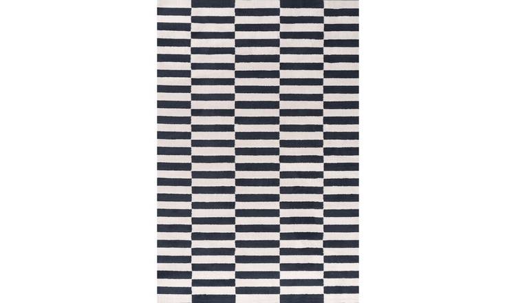 The Rugs Blue Loft Striped Rug - 200 x 290cm