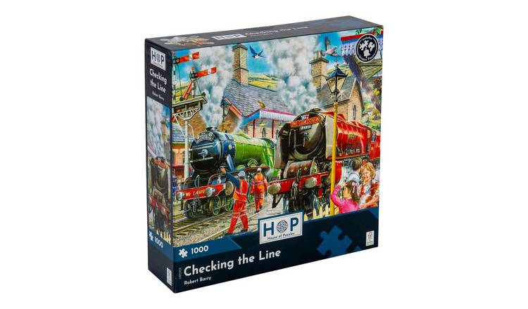 The House of Puzzles Checking the Line 1000 Piece Jigsaw Puzzle
