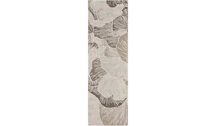 Mega Flooring Grey Handmade Abstract Rug - 69 x 229cm