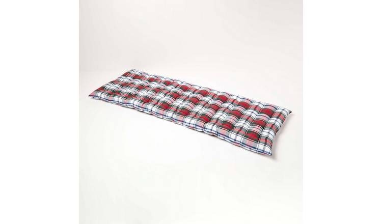 Homescapes 3 Seater Macduff Tartan Bench Cushion