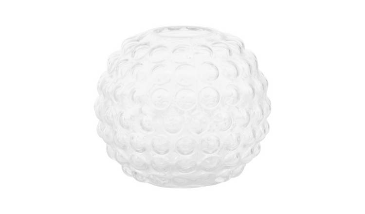 Orsina Bolla Small Round Glass Vase - Clear