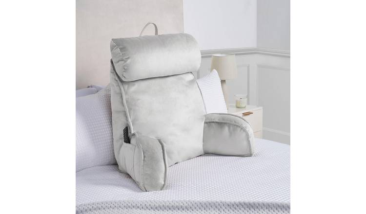 OHS Plain Cuddle Cushion with Headrest - Silver